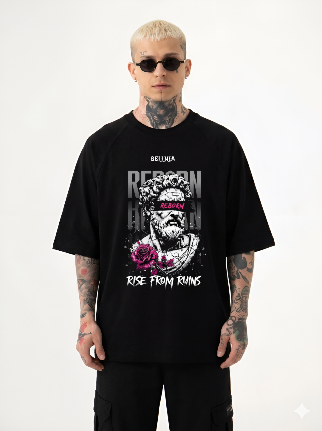 Rise From Ruins oversize T shirt - Image 2