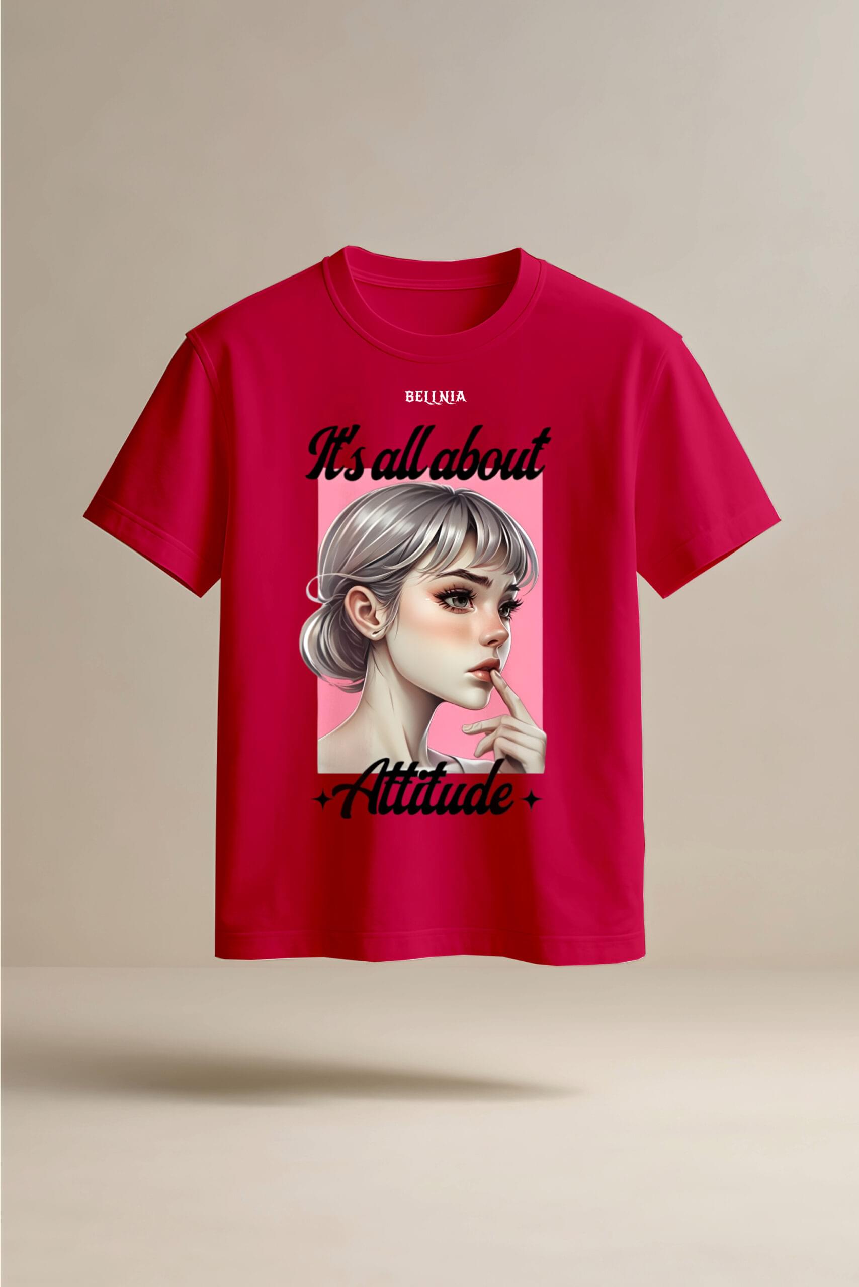 It’s All About Attitude Half Sleeve T-Shirt
