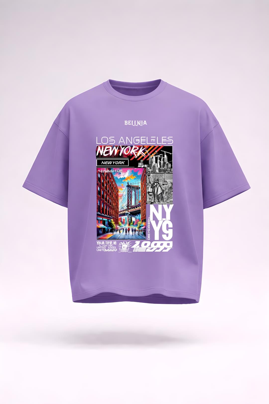 NYC Graphic Oversized Black T-Shirt