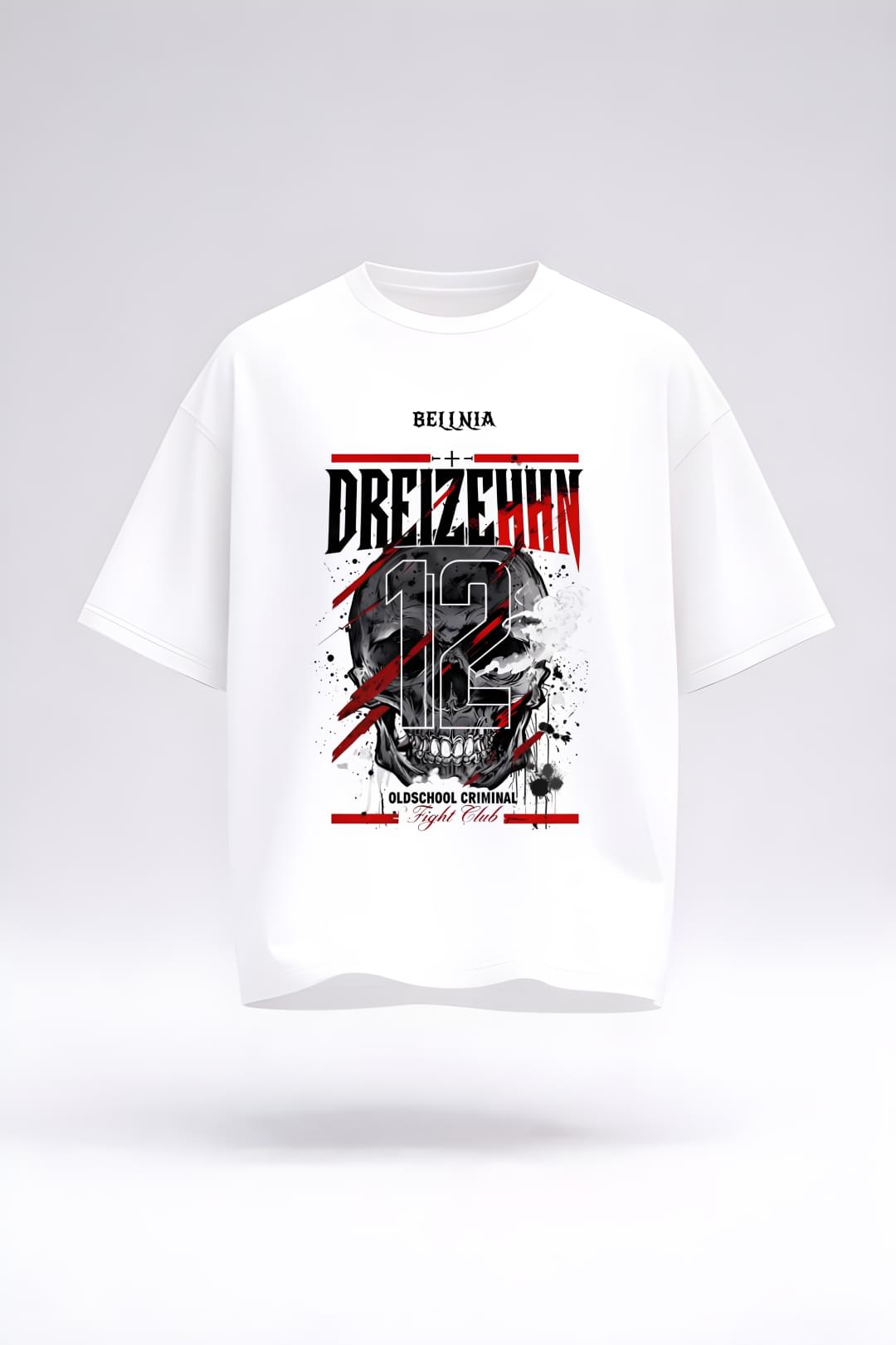 Drezehn Skull Graphic Oversized T-Shirt