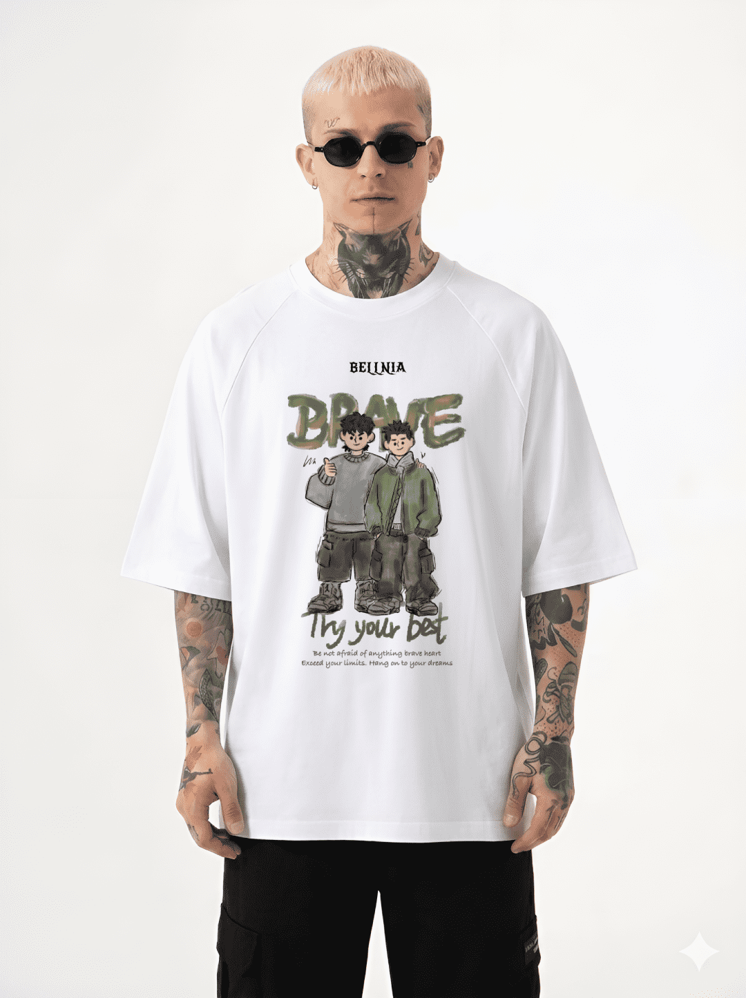 Brave Soul Oversized T-Shirt - Image 2