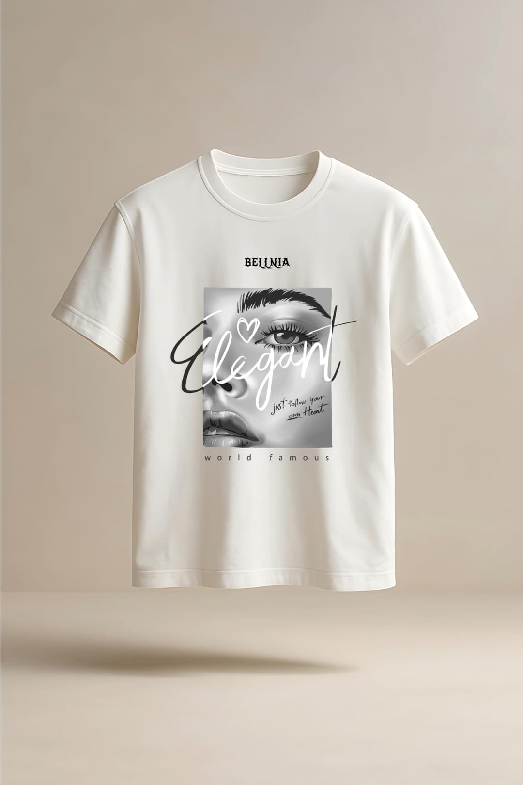 Elegant Muse Half Sleeve T-Shirt
