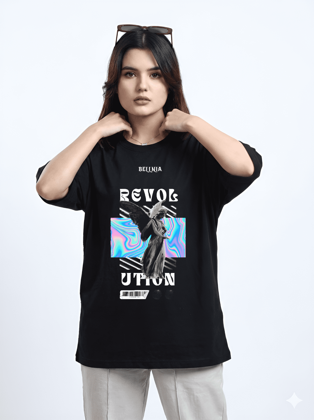 Revolution Artistic Graphic Oversized T-Shirt - Image 2