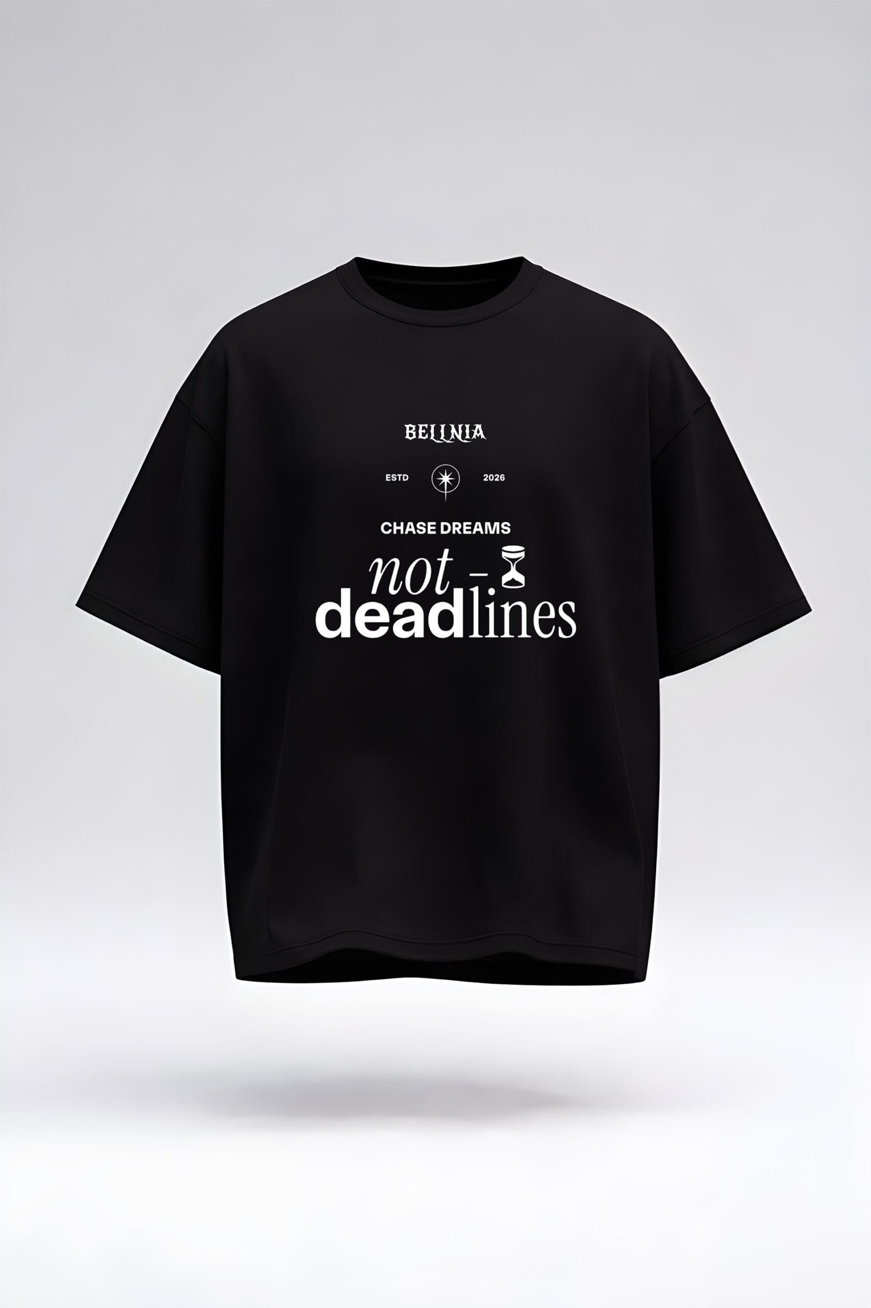 Chase Dreams, Not Deadlines Oversized Tee